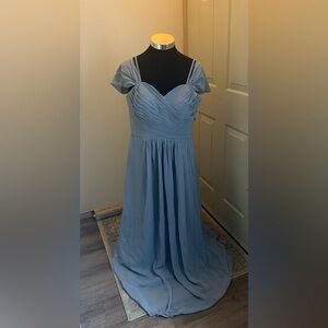 Never worn dusty blue formal dress